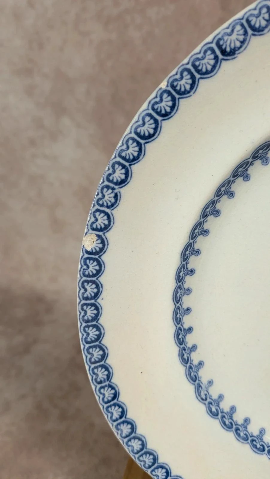 Lot of 4 old English plates – Etruscan Border model – photo 6
